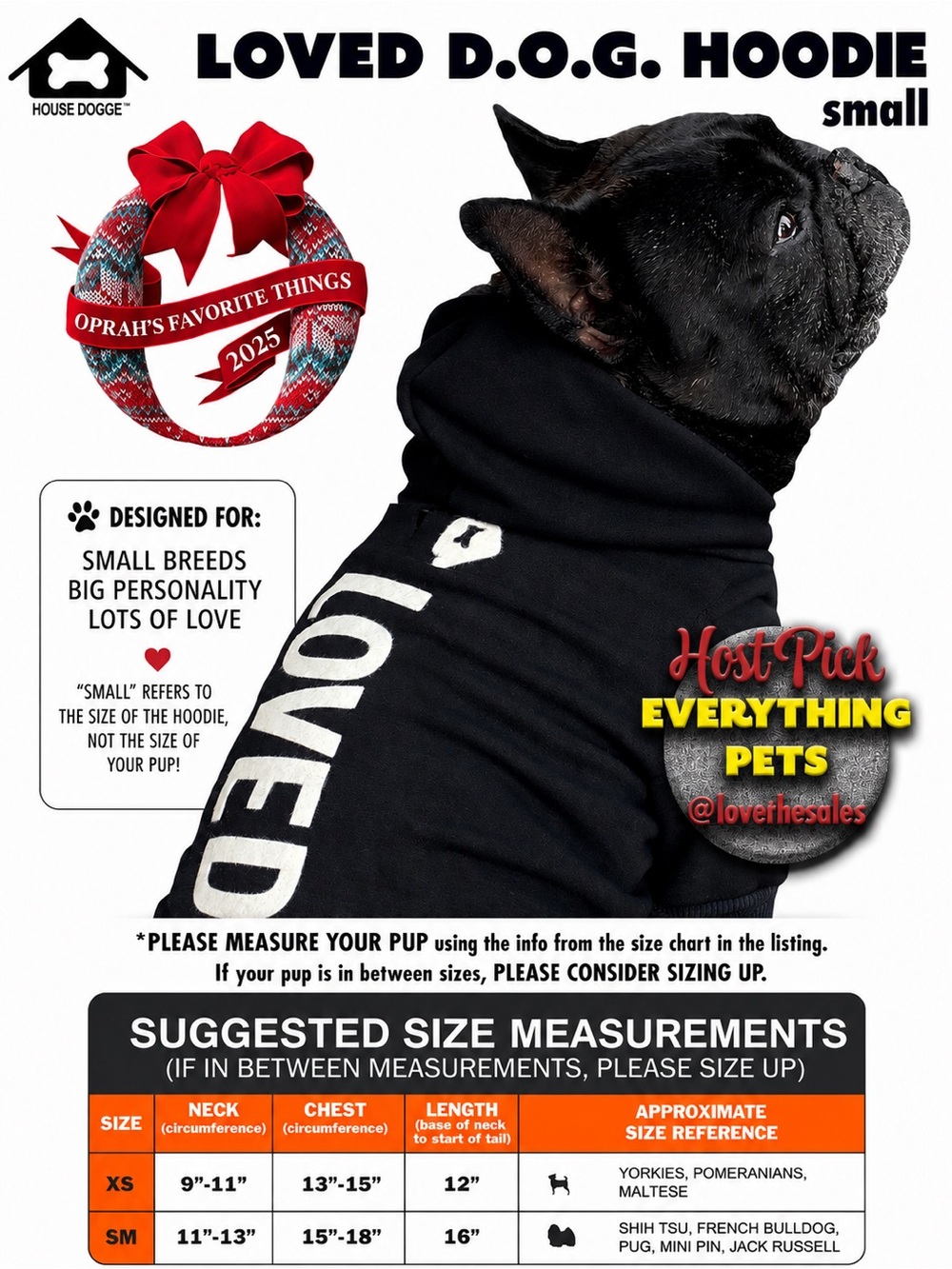 HOUSE DOGGE LOVED D.O.G. HOODIE HOST PICK